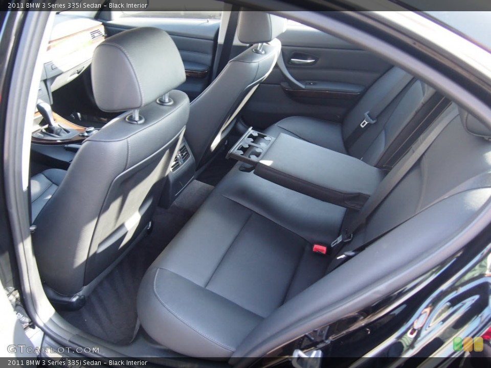 Black Interior Rear Seat for the 2011 BMW 3 Series 335i Sedan #80944956