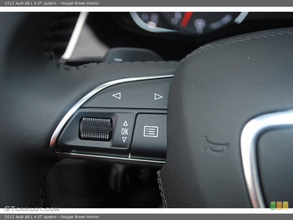 Nougat Brown Interior Controls for the 2013 Audi A8 L 4.0T quattro #80944968