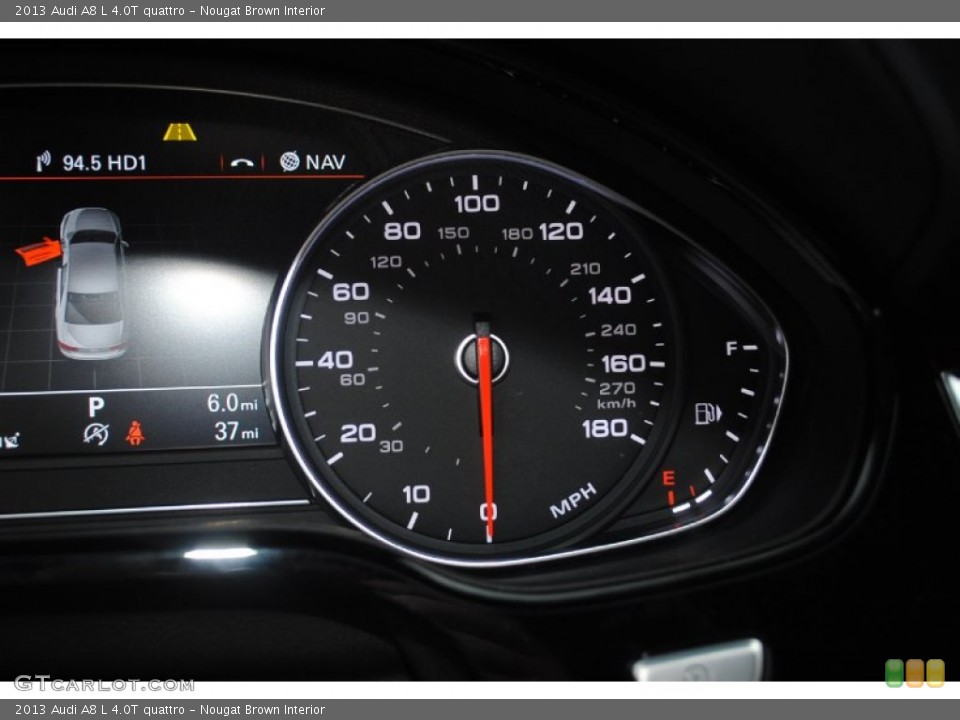 Nougat Brown Interior Gauges for the 2013 Audi A8 L 4.0T quattro #80945022