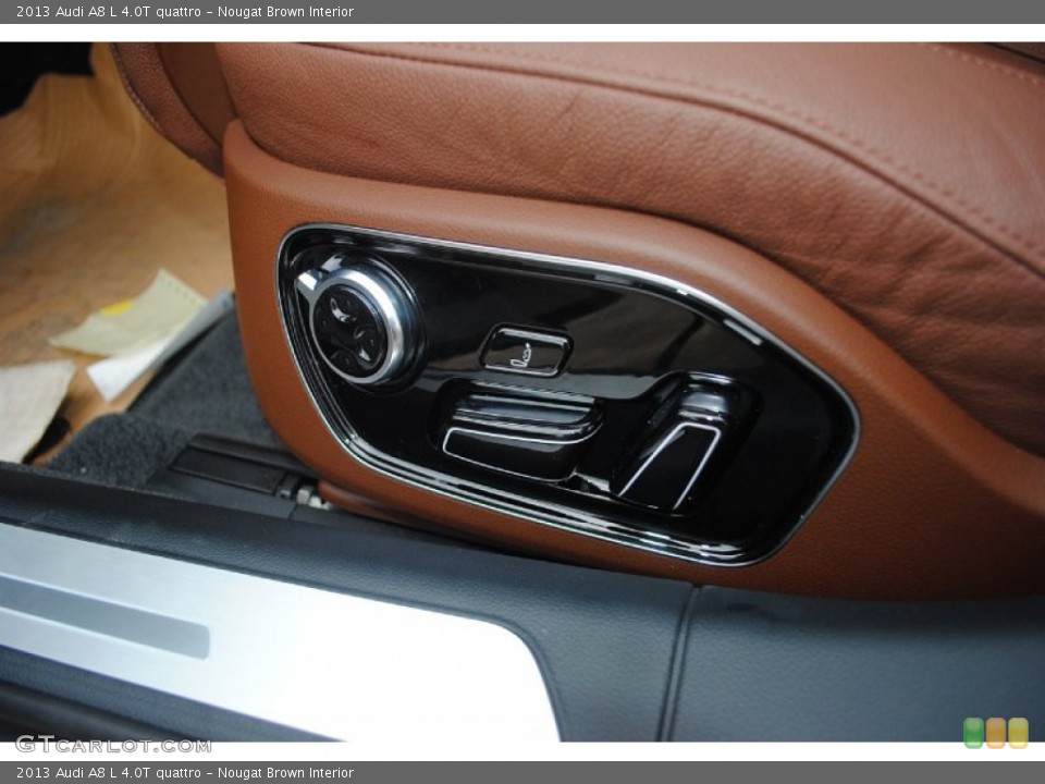 Nougat Brown Interior Controls for the 2013 Audi A8 L 4.0T quattro #80945067