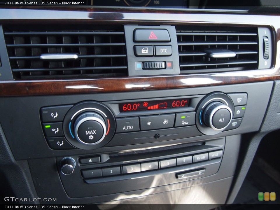 Black Interior Controls for the 2011 BMW 3 Series 335i Sedan #80945099