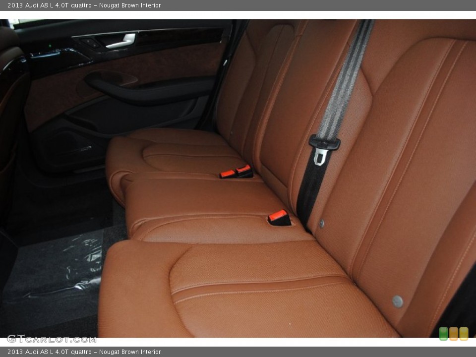 Nougat Brown Interior Rear Seat for the 2013 Audi A8 L 4.0T quattro #80945103