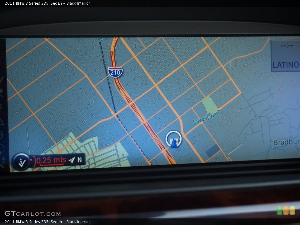 Black Interior Navigation for the 2011 BMW 3 Series 335i Sedan #80945142