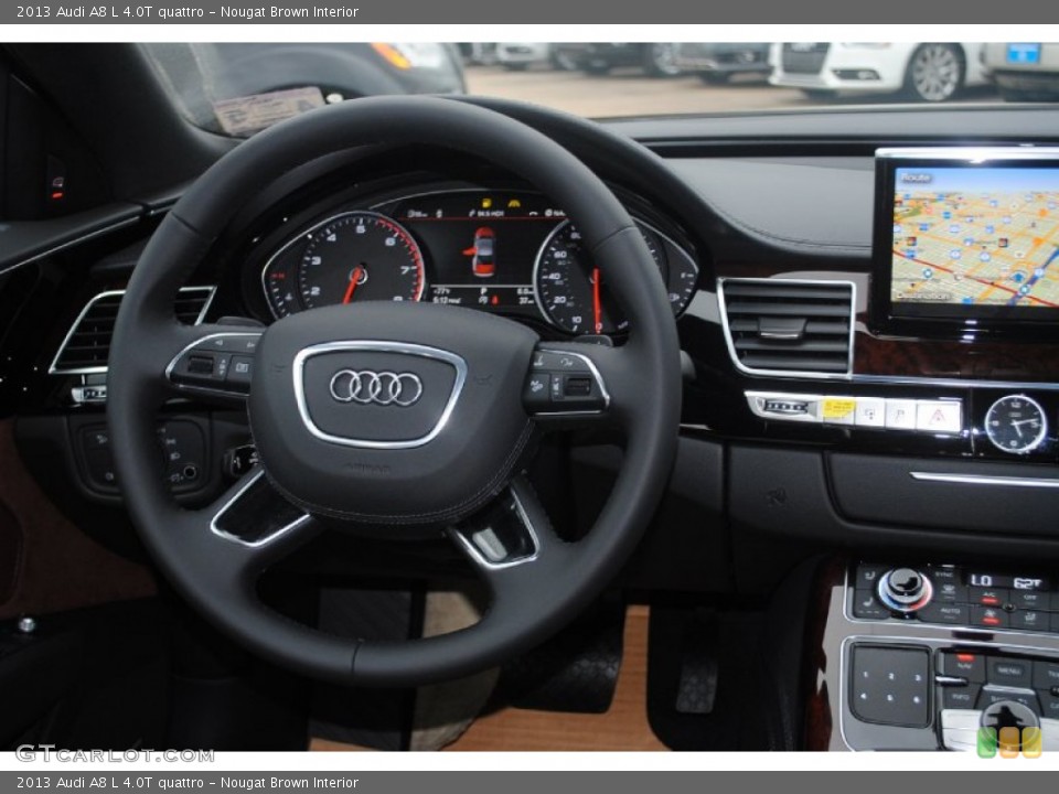 Nougat Brown Interior Steering Wheel for the 2013 Audi A8 L 4.0T quattro #80945149
