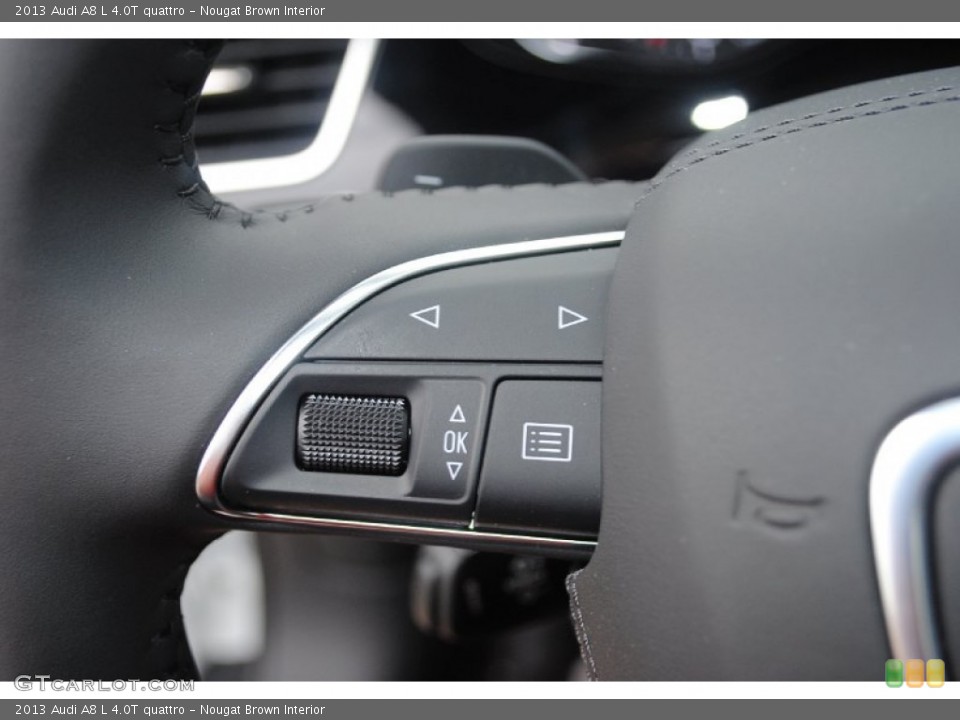 Nougat Brown Interior Controls for the 2013 Audi A8 L 4.0T quattro #80945421