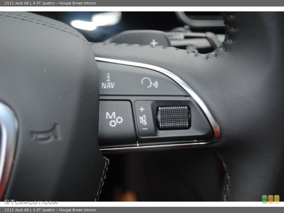 Nougat Brown Interior Controls for the 2013 Audi A8 L 4.0T quattro #80945432