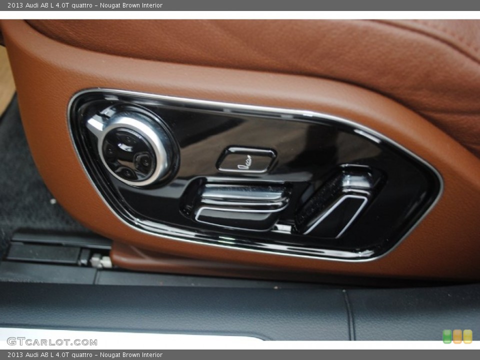 Nougat Brown Interior Controls for the 2013 Audi A8 L 4.0T quattro #80945538