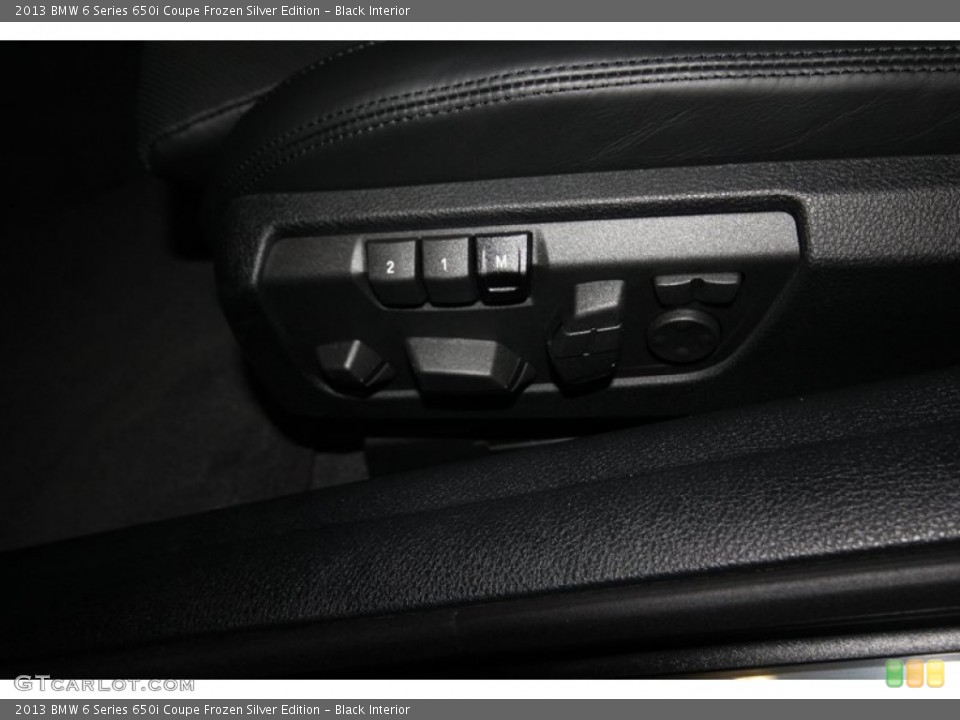 Black Interior Controls for the 2013 BMW 6 Series 650i Coupe Frozen Silver Edition #80945838