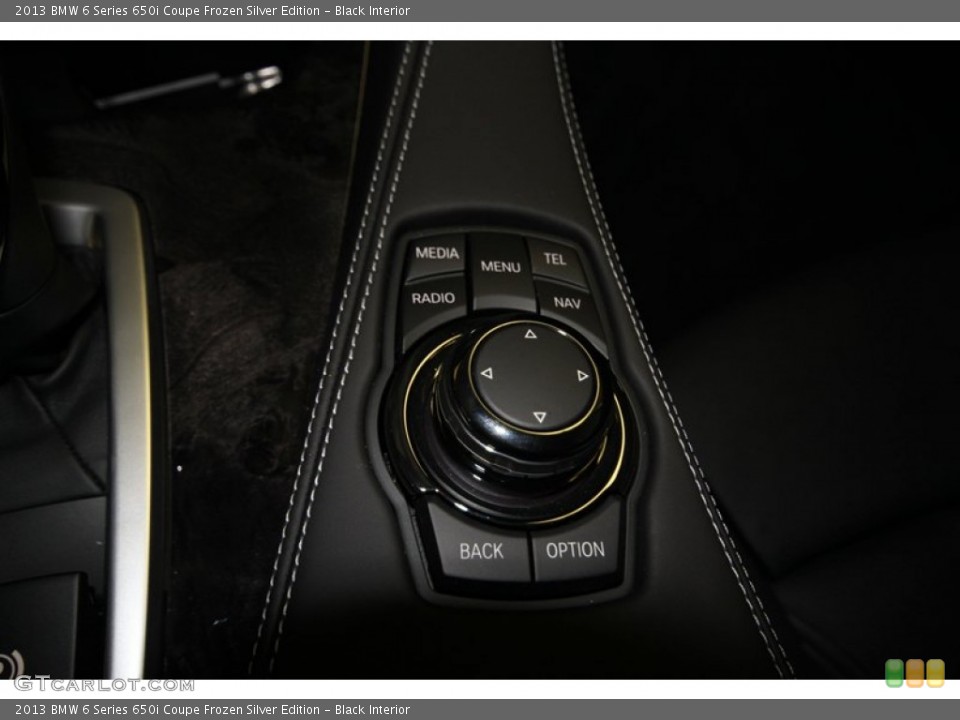 Black Interior Controls for the 2013 BMW 6 Series 650i Coupe Frozen Silver Edition #80945868