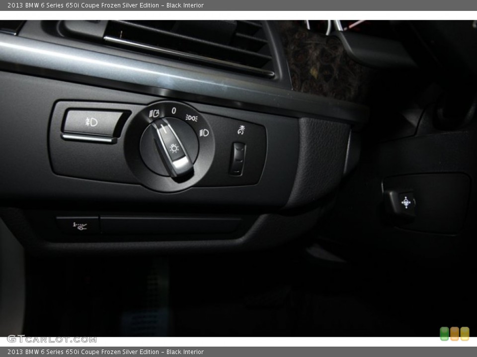 Black Interior Controls for the 2013 BMW 6 Series 650i Coupe Frozen Silver Edition #80945886