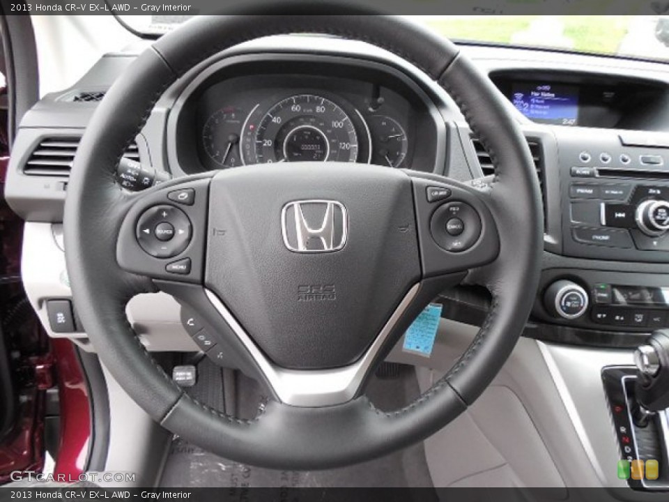 Gray Interior Steering Wheel for the 2013 Honda CR-V EX-L AWD #80946075