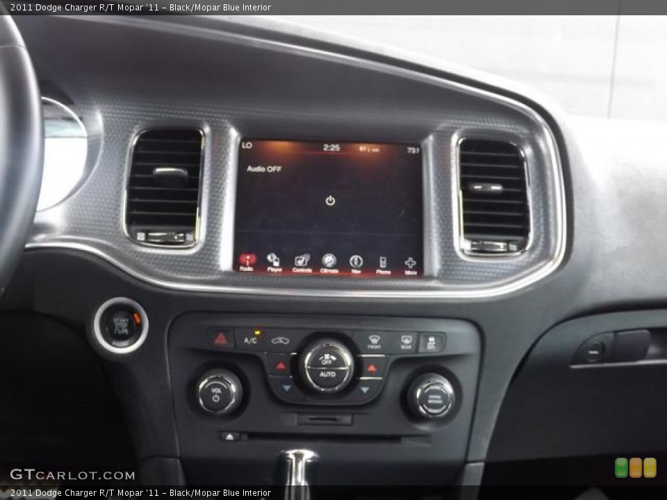 Black/Mopar Blue Interior Controls for the 2011 Dodge Charger R/T Mopar '11 #80946597