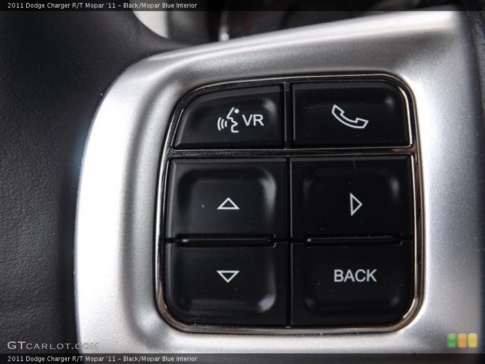 Black/Mopar Blue Interior Controls for the 2011 Dodge Charger R/T Mopar '11 #80946614