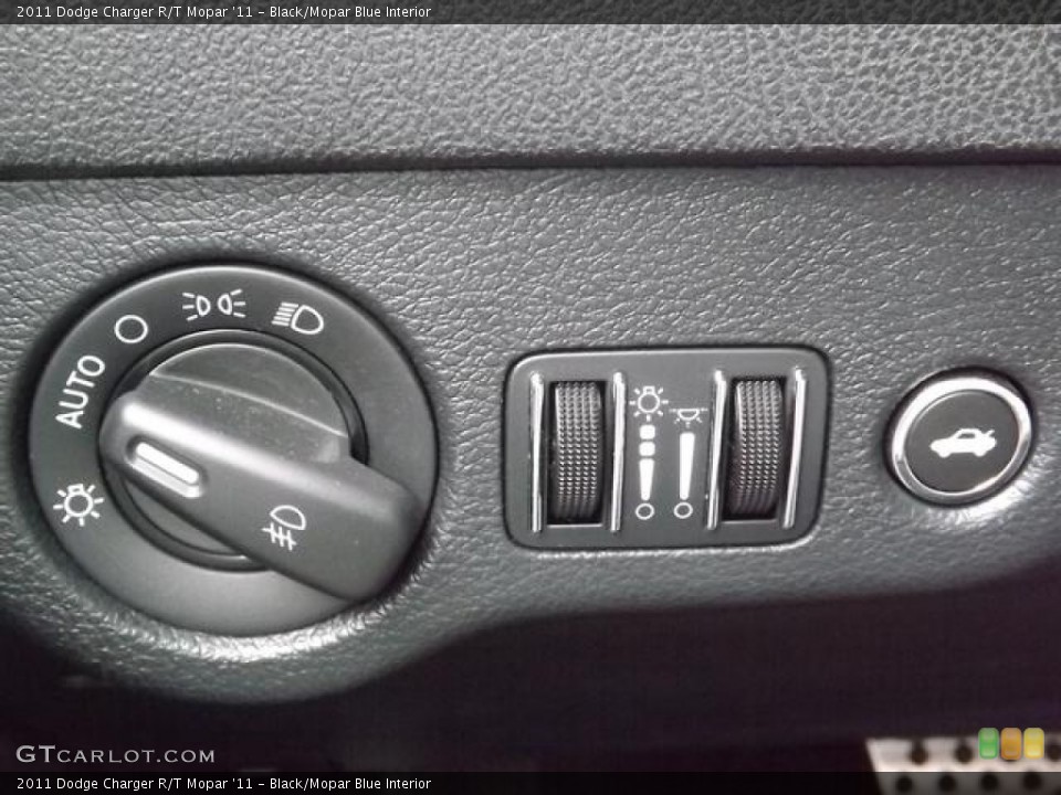 Black/Mopar Blue Interior Controls for the 2011 Dodge Charger R/T Mopar '11 #80946630