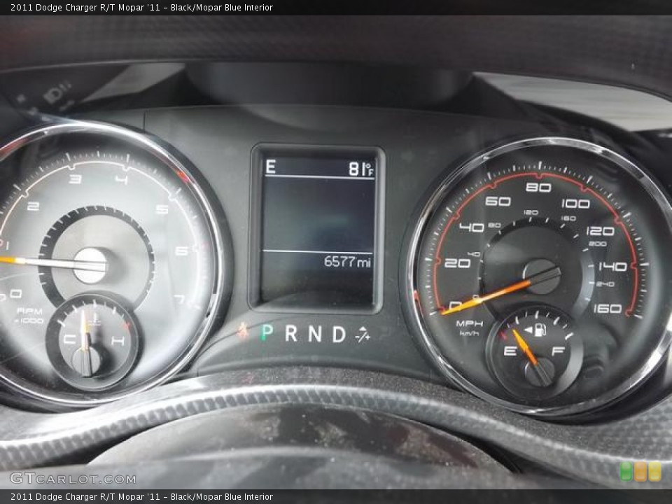 Black/Mopar Blue Interior Gauges for the 2011 Dodge Charger R/T Mopar '11 #80946638