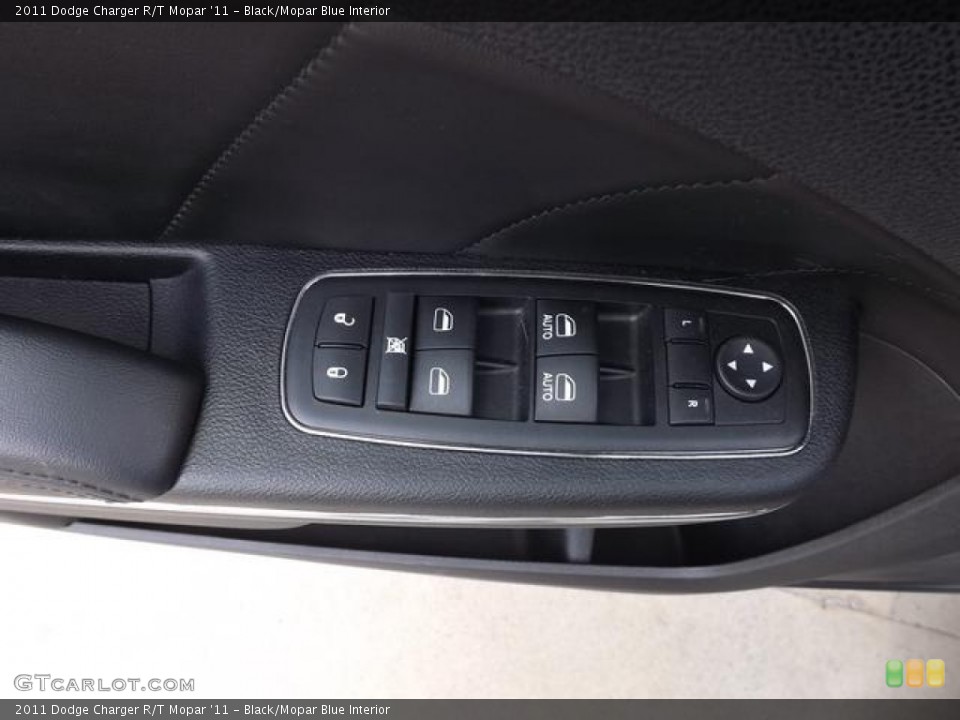 Black/Mopar Blue Interior Controls for the 2011 Dodge Charger R/T Mopar '11 #80946666