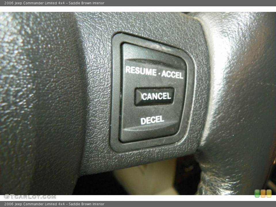 Saddle Brown Interior Controls for the 2006 Jeep Commander Limited 4x4 #80949543