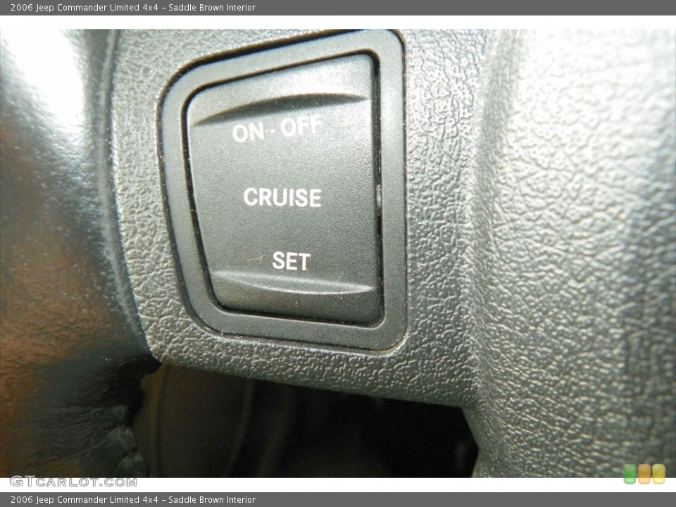 Saddle Brown Interior Controls for the 2006 Jeep Commander Limited 4x4 #80949566