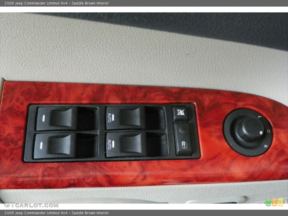 Saddle Brown Interior Controls for the 2006 Jeep Commander Limited 4x4 #80949595