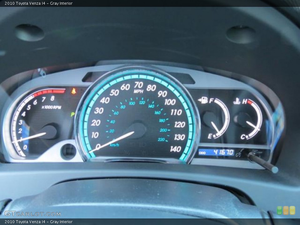 Gray Interior Gauges for the 2010 Toyota Venza I4 #80950513