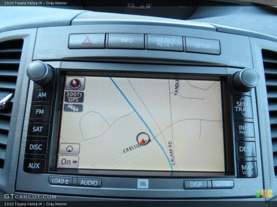 Gray Interior Navigation for the 2010 Toyota Venza I4 #80950539