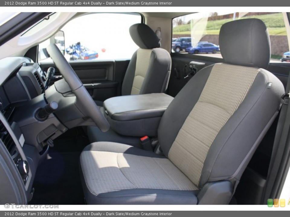 Dark Slate/Medium Graystone Interior Front Seat for the 2012 Dodge Ram 3500 HD ST Regular Cab 4x4 Dually #80950783