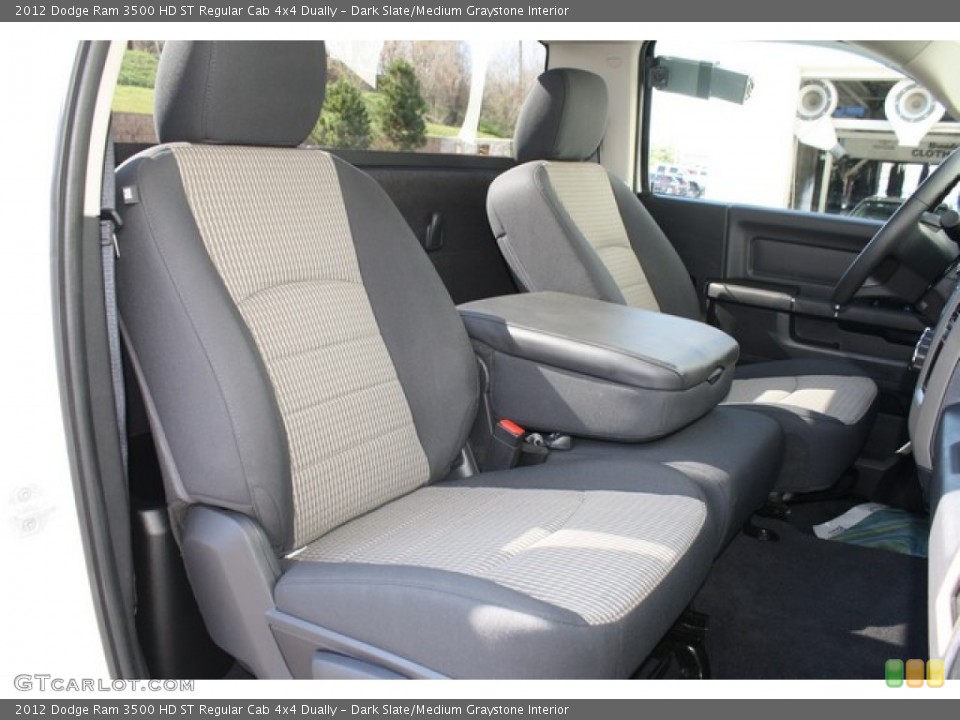 Dark Slate/Medium Graystone Interior Front Seat for the 2012 Dodge Ram 3500 HD ST Regular Cab 4x4 Dually #80950888