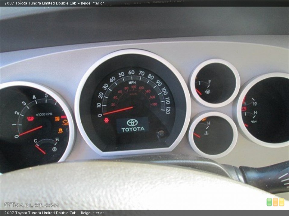 Beige Interior Gauges for the 2007 Toyota Tundra Limited Double Cab #80951821