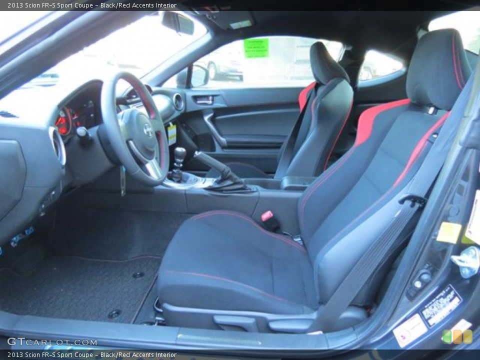 Black/Red Accents Interior Photo for the 2013 Scion FR-S Sport Coupe #80953624