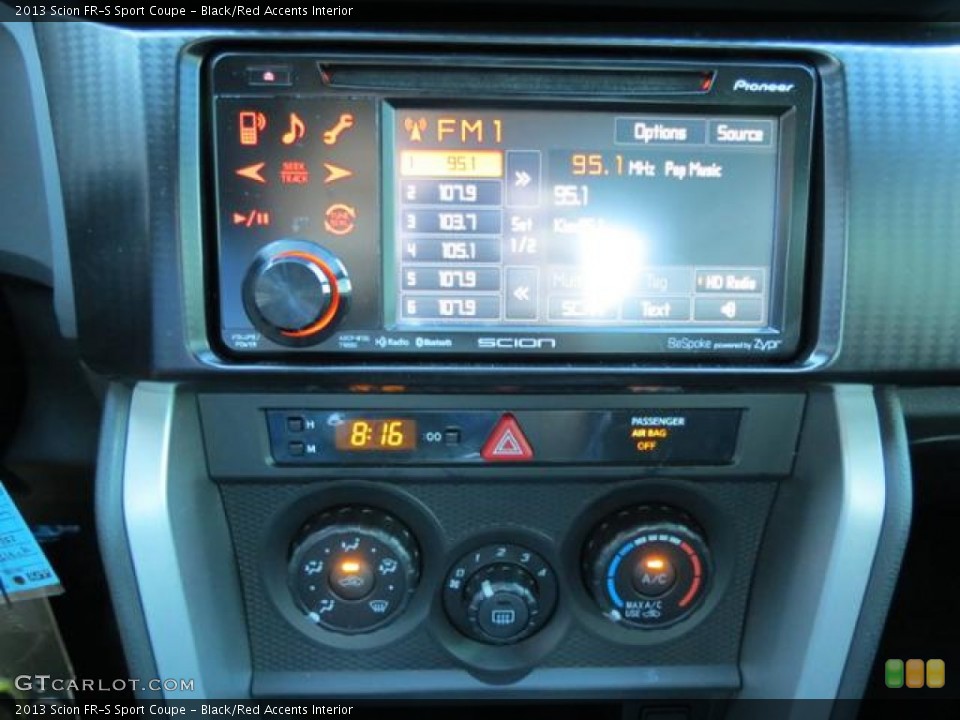 Black/Red Accents Interior Controls for the 2013 Scion FR-S Sport Coupe #80953721