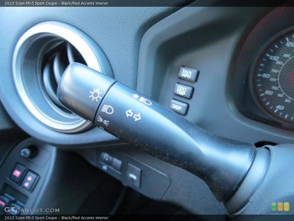 Black/Red Accents Interior Controls for the 2013 Scion FR-S Sport Coupe #80953798