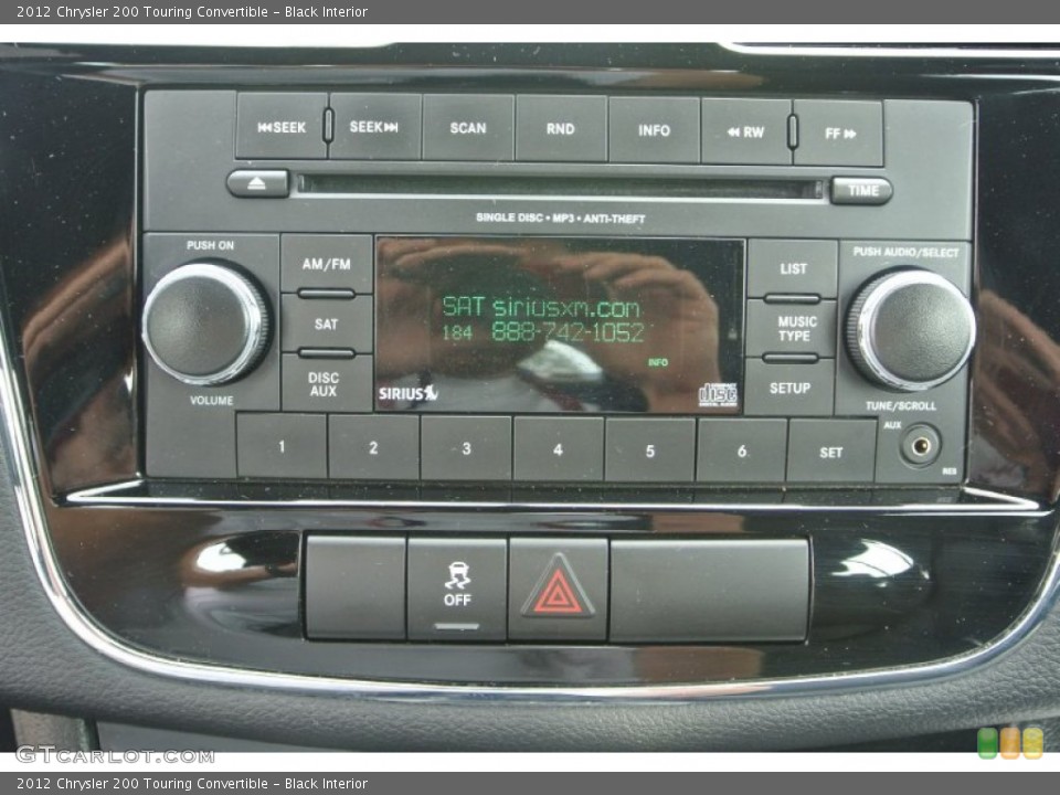 Black Interior Audio System for the 2012 Chrysler 200 Touring Convertible #80954203