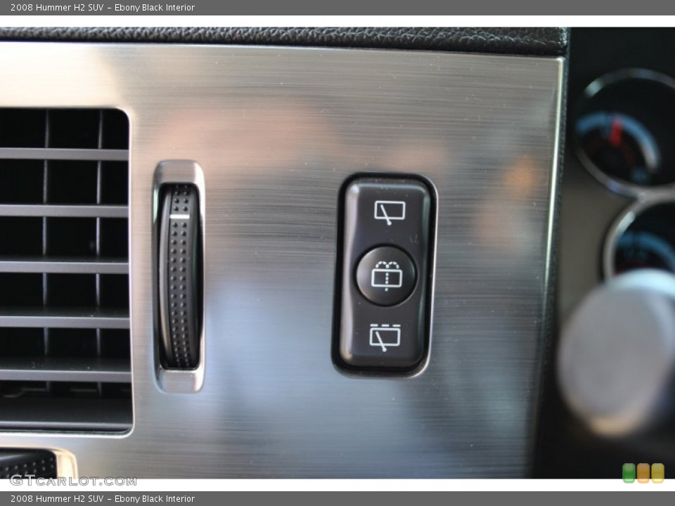 Ebony Black Interior Controls for the 2008 Hummer H2 SUV #80956570