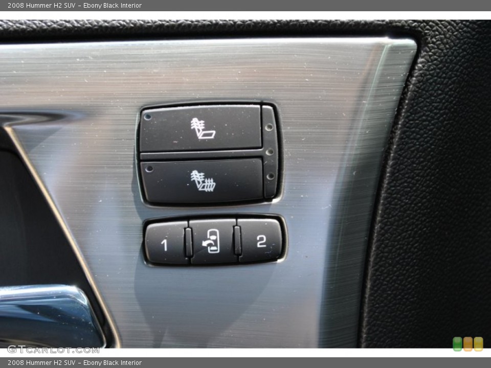 Ebony Black Interior Controls for the 2008 Hummer H2 SUV #80956588