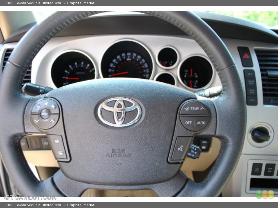 Graphite Interior Steering Wheel for the 2008 Toyota Sequoia Limited 4WD #80957015