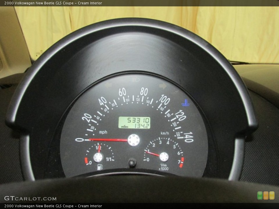 Cream Interior Gauges for the 2000 Volkswagen New Beetle GLS Coupe #80958734