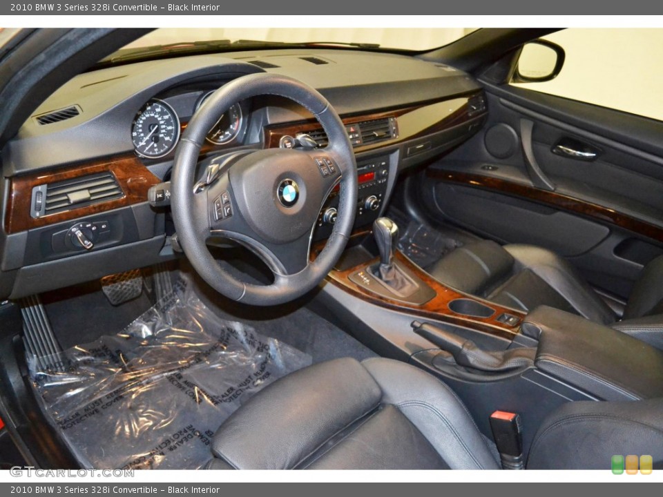 Black Interior Prime Interior for the 2010 BMW 3 Series 328i Convertible #80959001