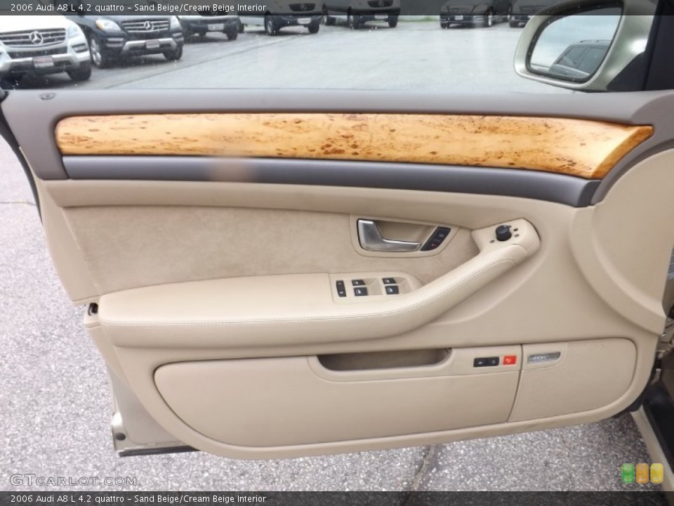 Sand Beige/Cream Beige Interior Door Panel for the 2006 Audi A8 L 4.2 quattro #80963045