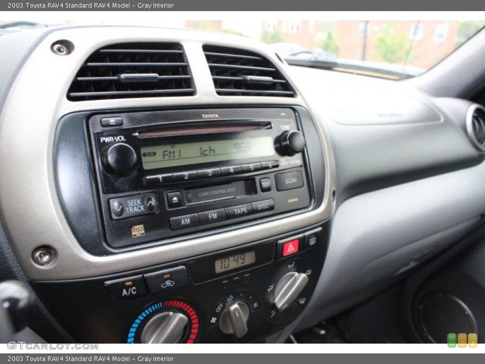 Gray Interior Controls for the 2003 Toyota RAV4  #80964184