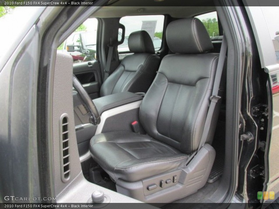 Black Interior Front Seat for the 2010 Ford F150 FX4 SuperCrew 4x4 #80964191