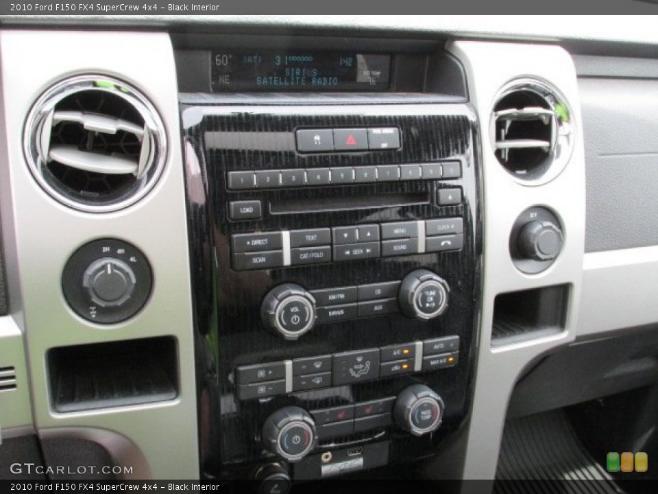 Black Interior Controls for the 2010 Ford F150 FX4 SuperCrew 4x4 #80964228