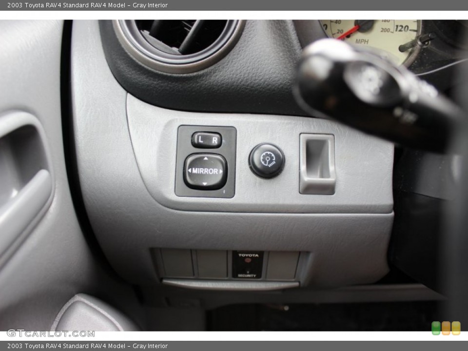 Gray Interior Controls for the 2003 Toyota RAV4  #80964523