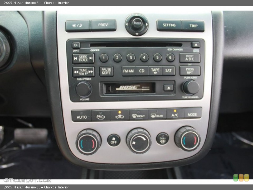 Charcoal Interior Controls for the 2005 Nissan Murano SL #80965045