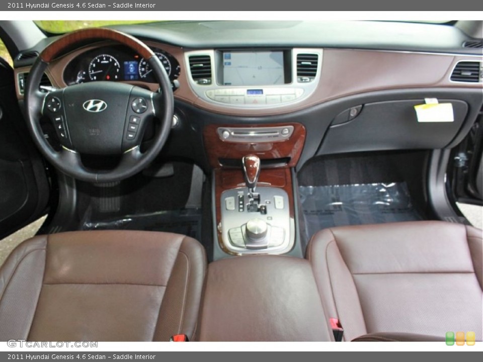 Saddle Interior Dashboard for the 2011 Hyundai Genesis 4.6 Sedan #80965348