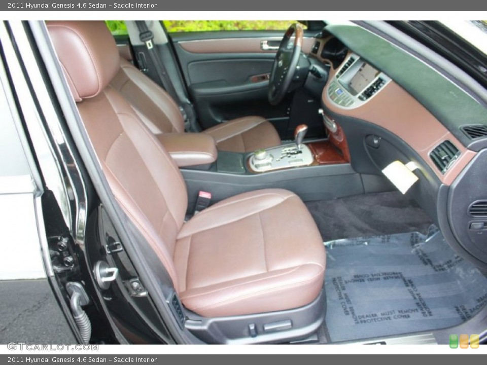 Saddle Interior Front Seat for the 2011 Hyundai Genesis 4.6 Sedan #80965354