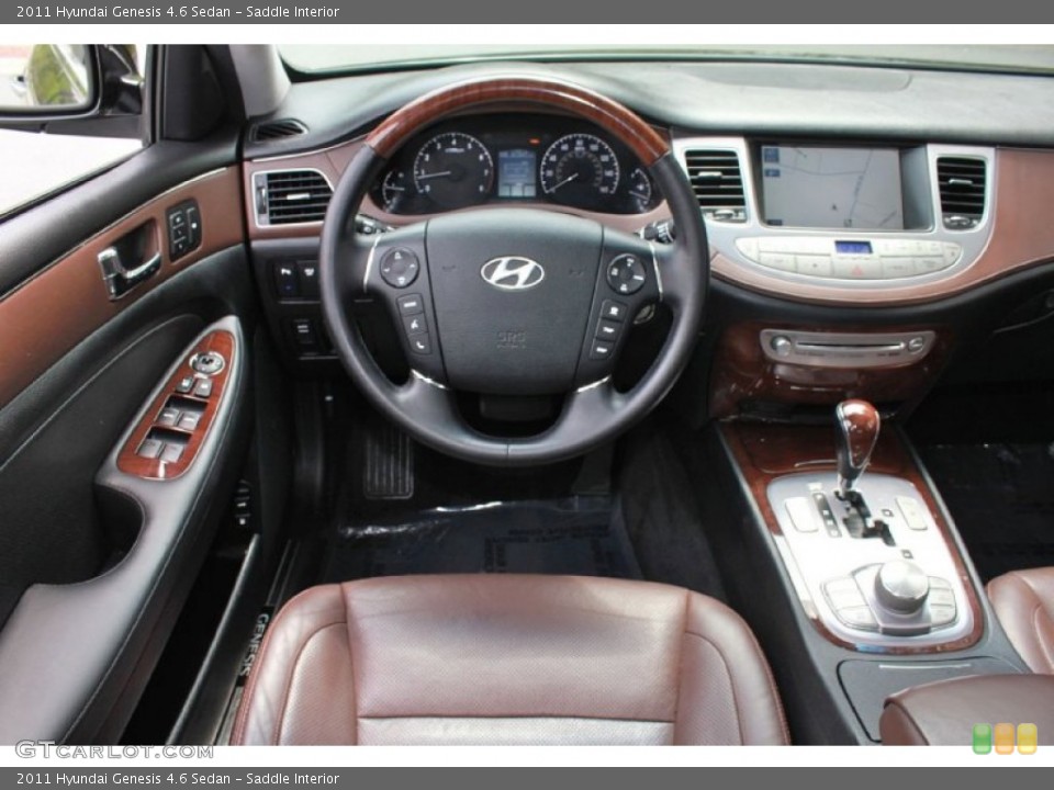 Saddle Interior Dashboard for the 2011 Hyundai Genesis 4.6 Sedan #80965357