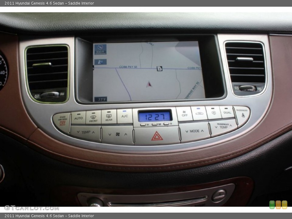 Saddle Interior Navigation for the 2011 Hyundai Genesis 4.6 Sedan #80965381