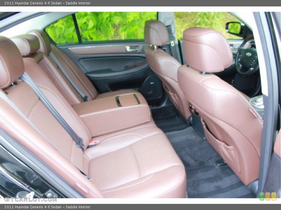 Saddle Interior Rear Seat for the 2011 Hyundai Genesis 4.6 Sedan #80965399