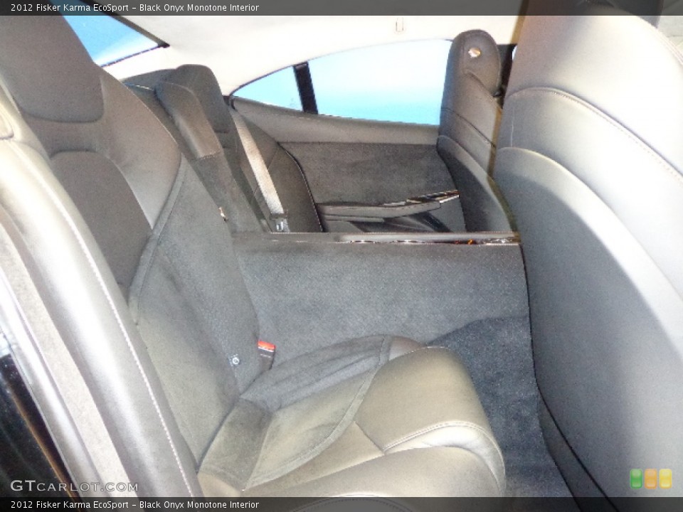 Black Onyx Monotone Interior Rear Seat for the 2012 Fisker Karma EcoSport #80966688
