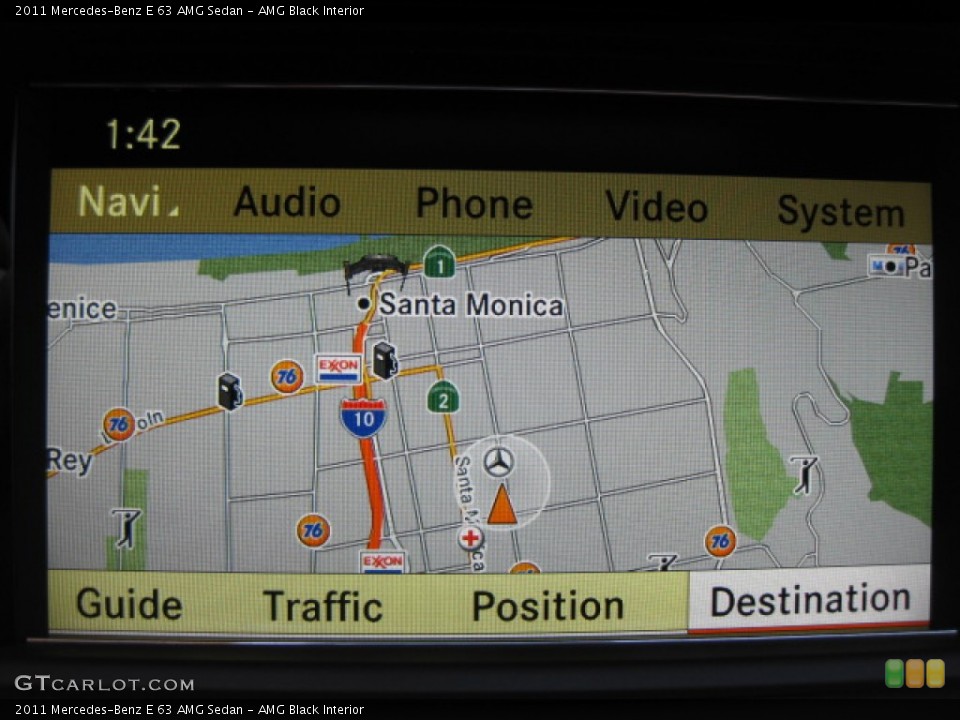 AMG Black Interior Navigation for the 2011 Mercedes-Benz E 63 AMG Sedan #80966733